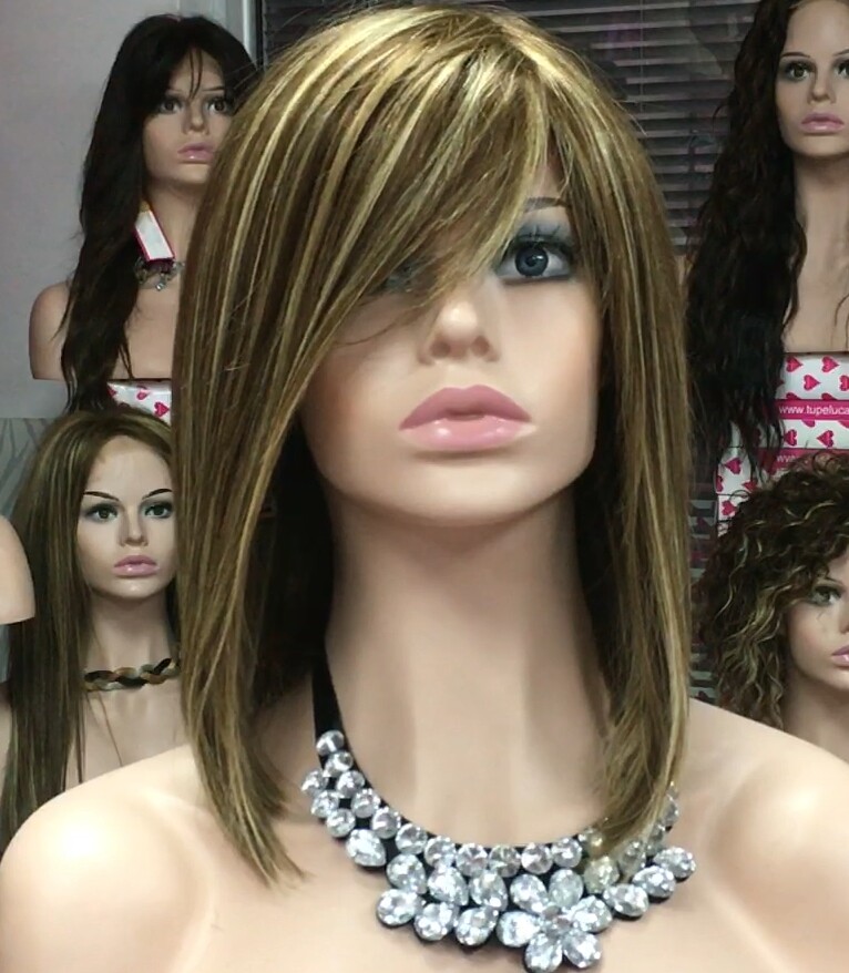 Peluca natural MELANIA maquina color  6h8h613