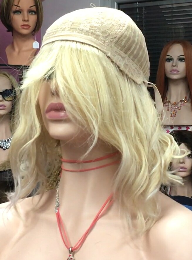 Peluca natural MELANIA - ONDA color 613B conf. Maquina