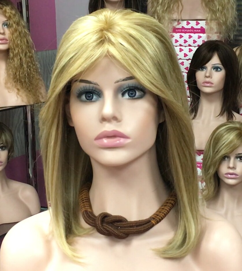 Peluca natural Melisa color 8h613-TOP de tul transparente efecto piel