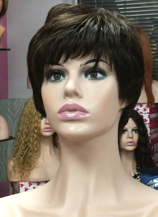 Peluca cabello natural MIA 1/2 confeccionada a maquina