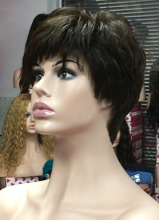 Peluca cabello natural MIA 1/2 confeccionada a maquina