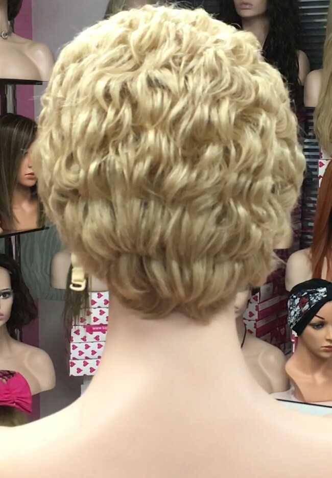 Peluca cabello natural MIA color 27/613 Frontal de Tul transparente