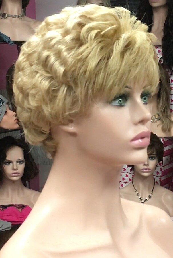Peluca cabello natural MIA color 27/613 Frontal de Tul transparente