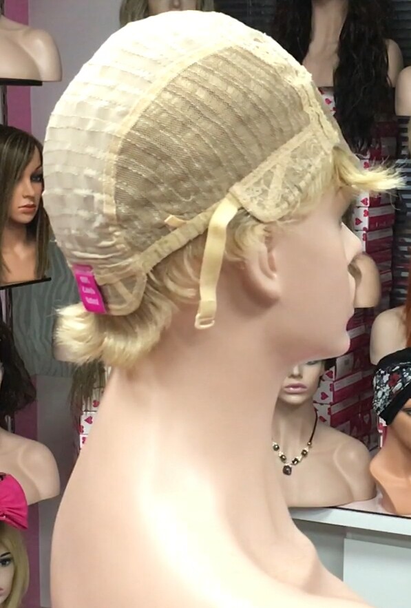 Peluca cabello natural MIA color 27/613 Frontal de Tul transparente