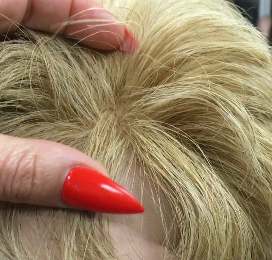 Peluca cabello natural MIA color 27/613 Frontal de Tul transparente
