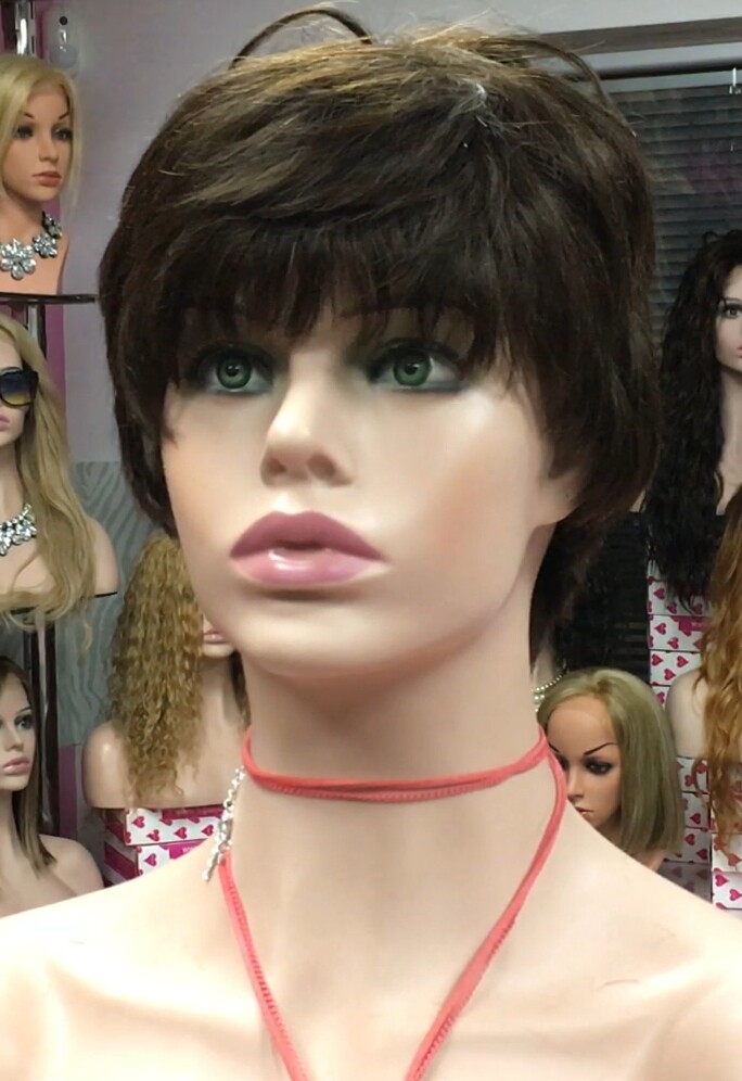 Peluca cabello natural MIA 2 confeccionada a maquina