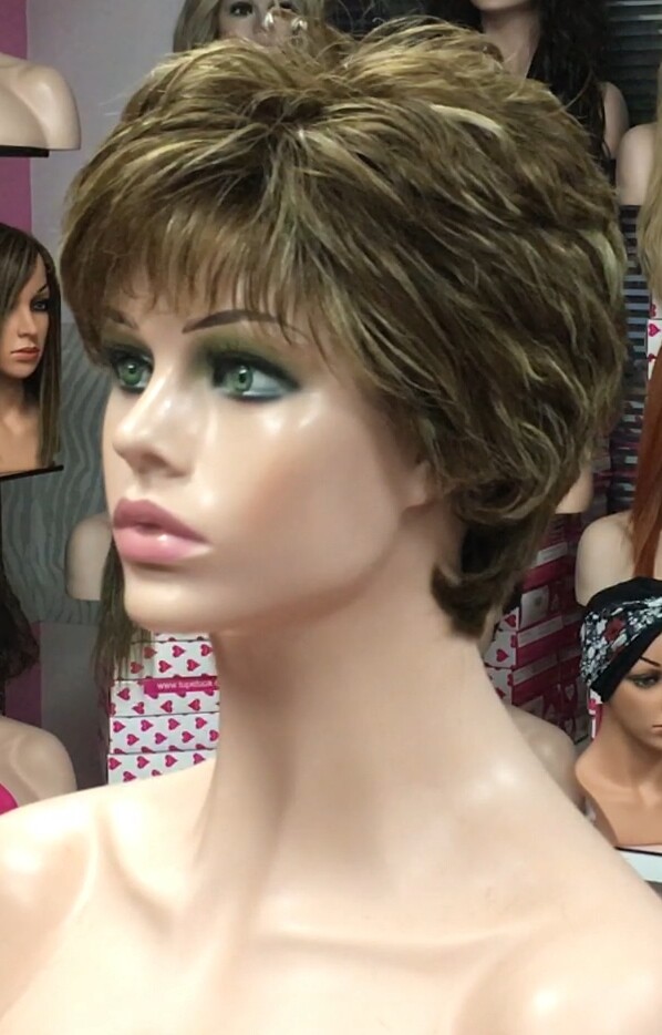 Peluca cabello natural MIA 5H8H613 confeccion a maquina