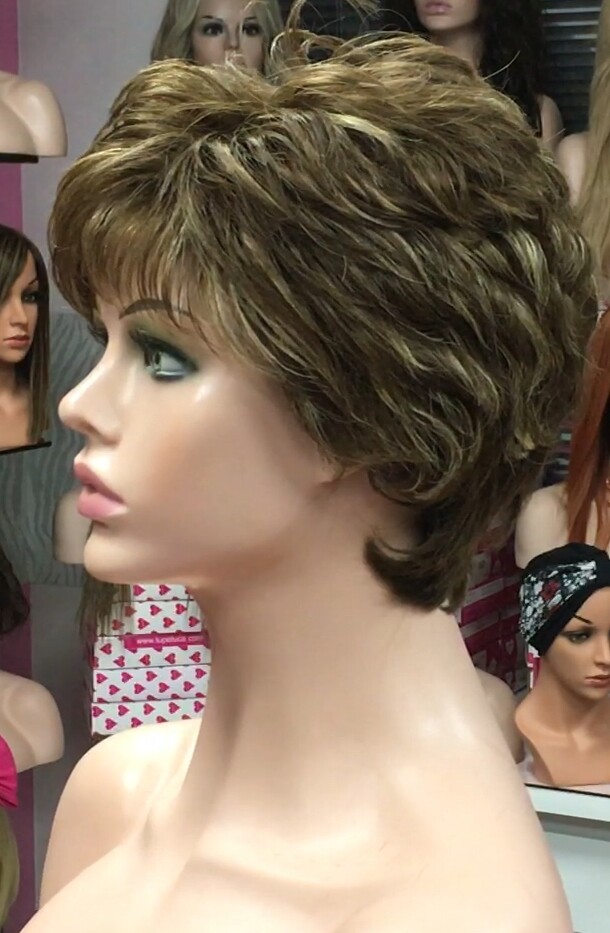 Peluca cabello natural MIA 5H8H613 confeccion a maquina