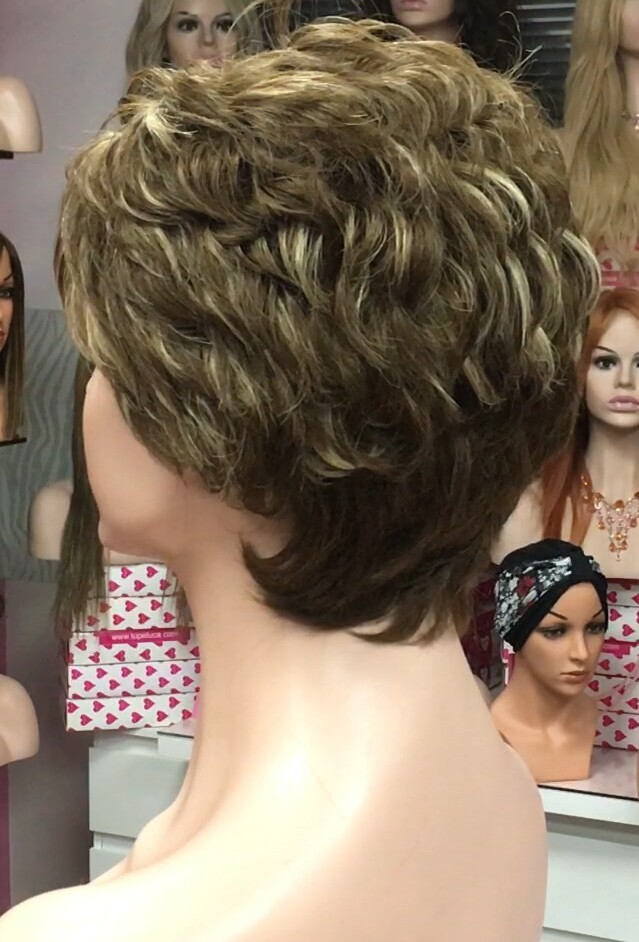Peluca cabello natural MIA 5H8H613 confeccion a maquina