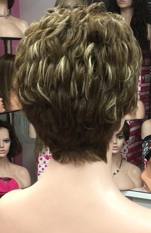 Peluca cabello natural MIA 5H8H613 confeccion a maquina