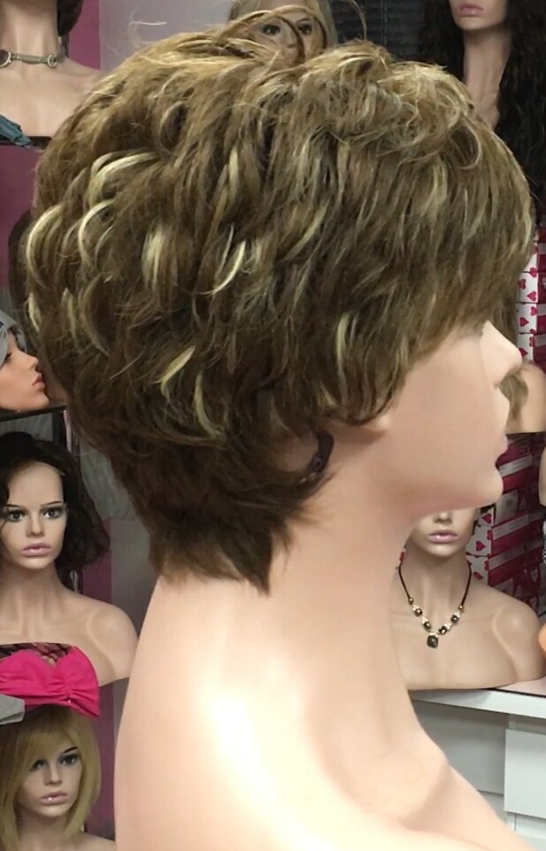 Peluca cabello natural MIA 5H8H613 confeccion a maquina
