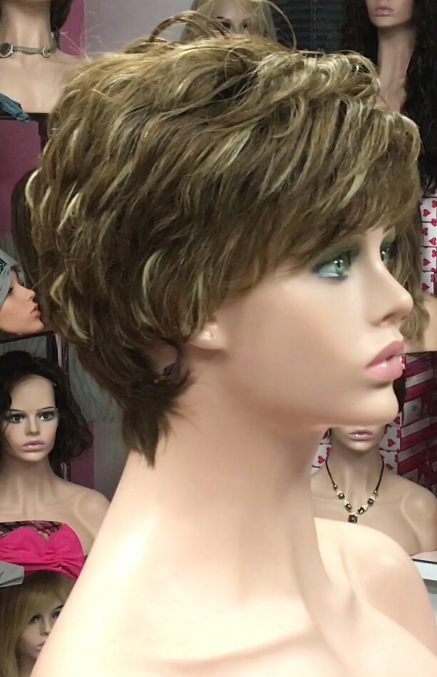 Peluca cabello natural MIA 5H8H613 confeccion a maquina