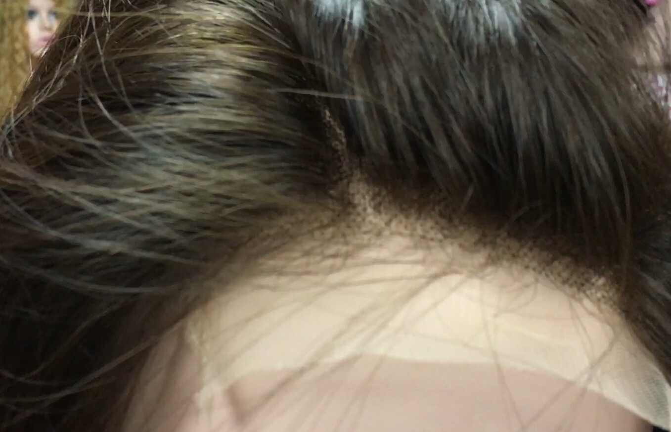 Peluca cabello natural modelo Miinauti color 4 Top Tul