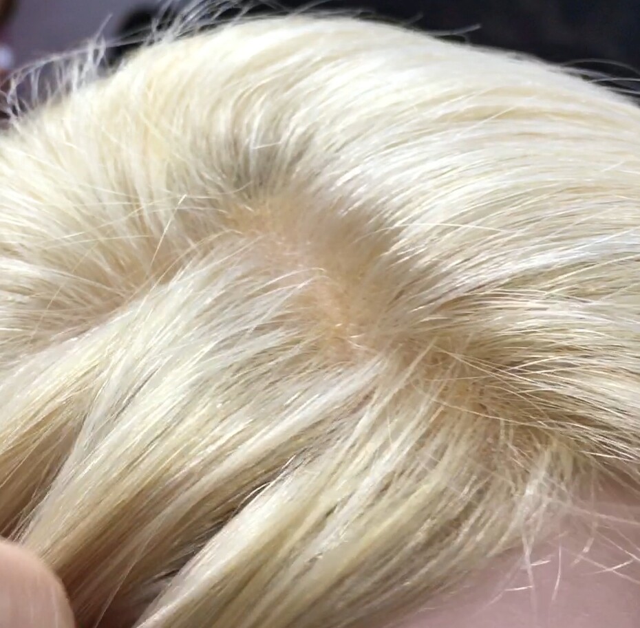 Peluca natural MINI-Minauti  color 613b TOP TUL Transparente