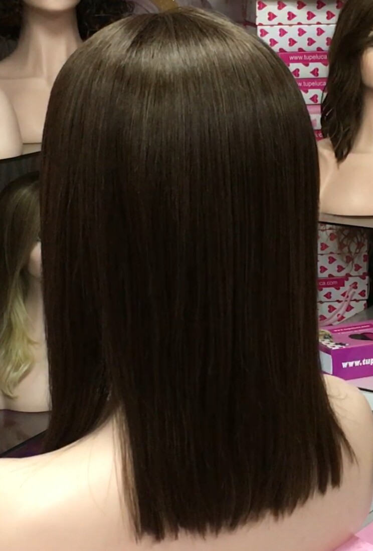 Peluca natural MELANY color 4B RAYA de TUL