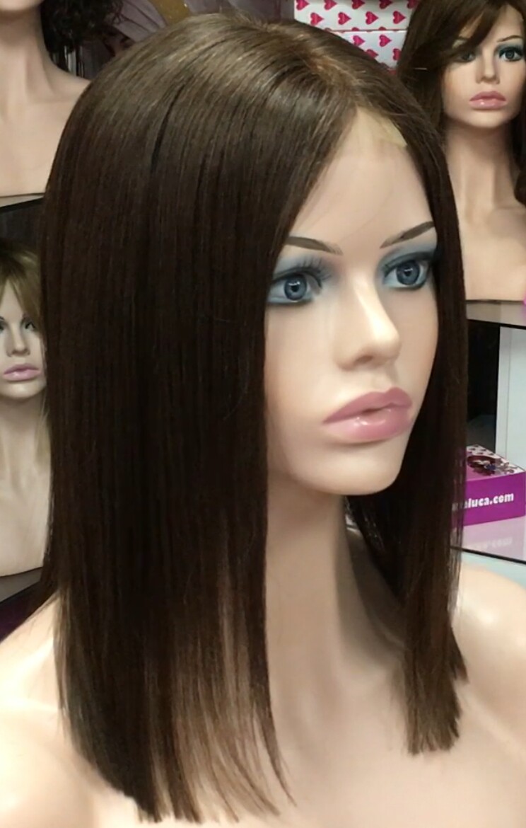 Peluca natural MELANY color 4B RAYA de TUL