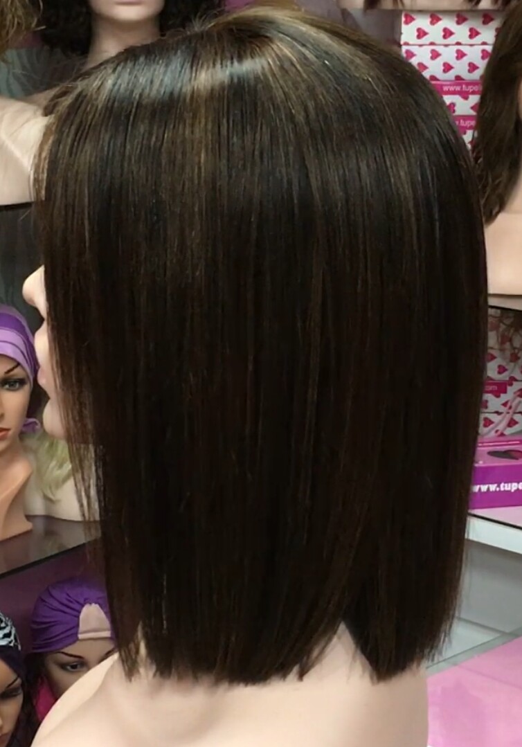 Peluca natural MINAUTI color 2H5 TOP de TUL transparente efecto piel