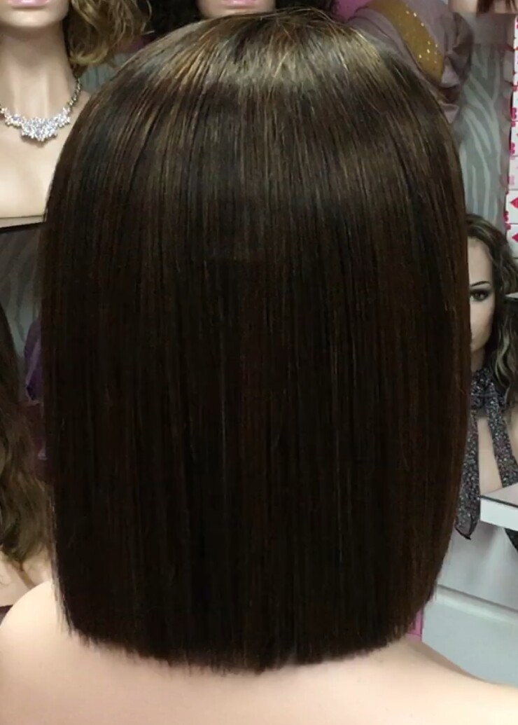 Peluca natural MINAUTI color 2H5 TOP de TUL transparente efecto piel
