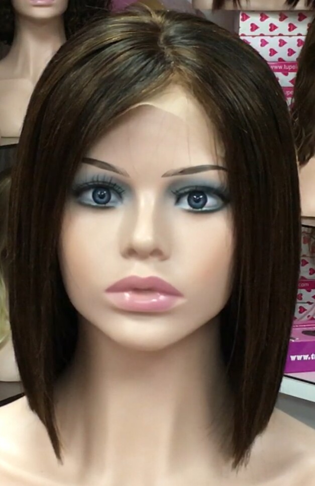 Peluca natural MINAUTI color 2H5 TOP de TUL transparente efecto piel