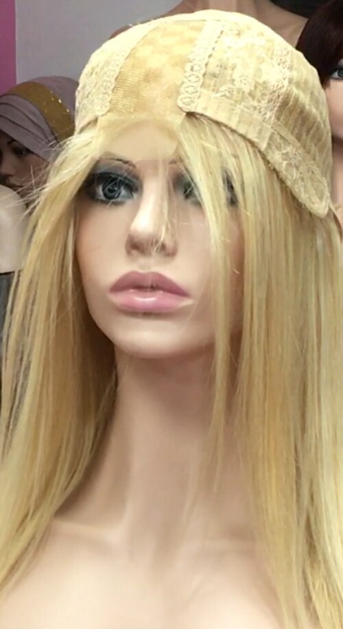 Peluca natural CLARA color 613h18h613 RAYA TUL transparente efecto piel