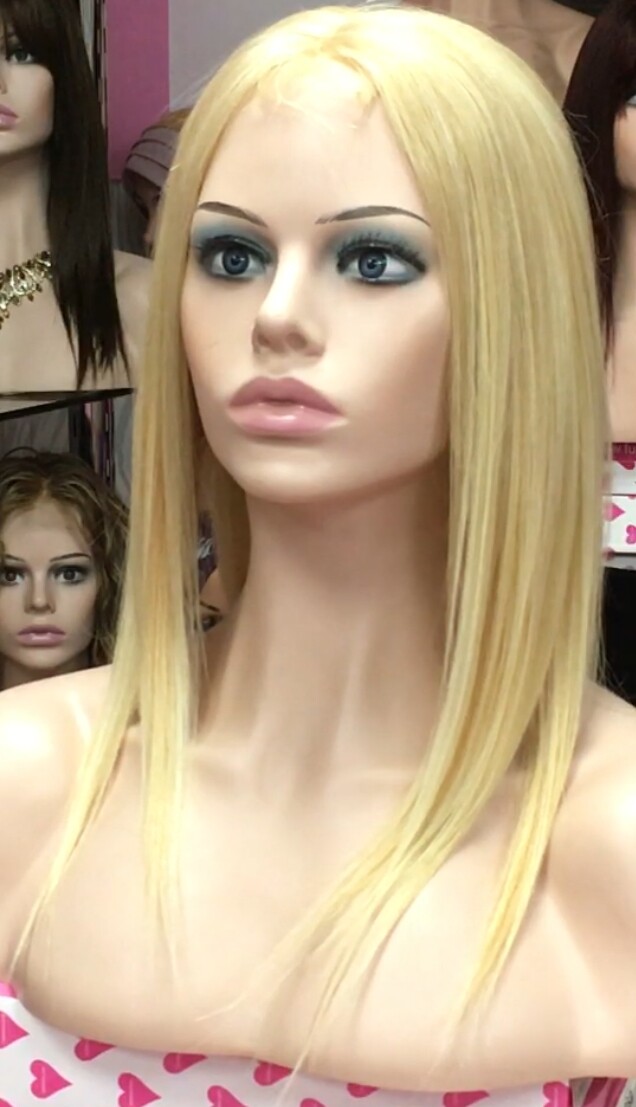 Peluca natural CLARA color 613h18h613 RAYA TUL transparente efecto piel