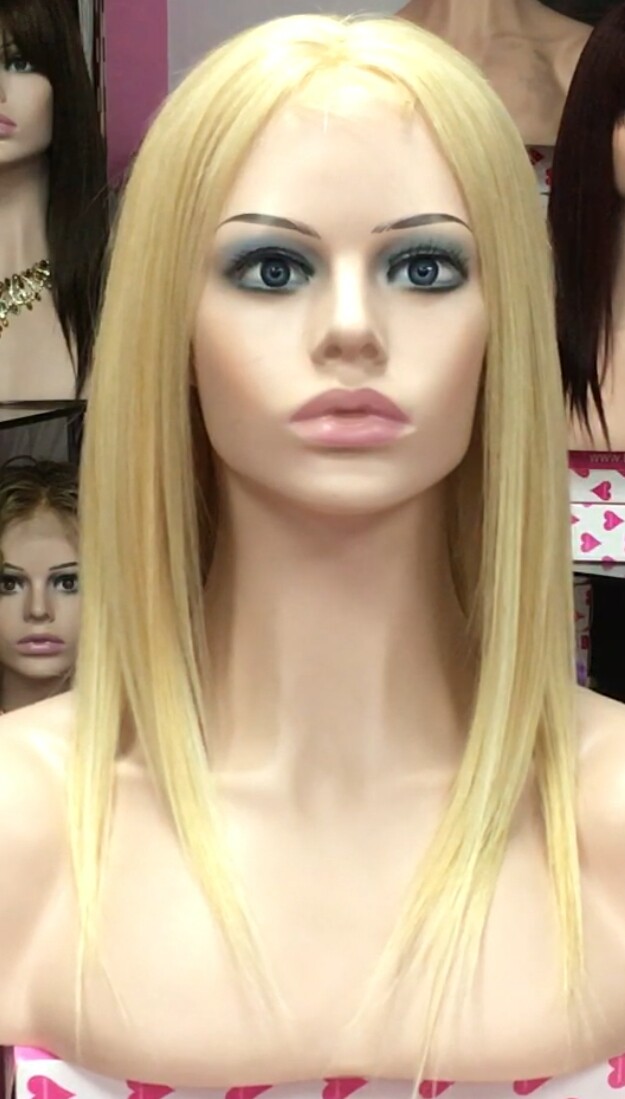 Peluca natural CLARA color 613h18h613 RAYA TUL transparente efecto piel
