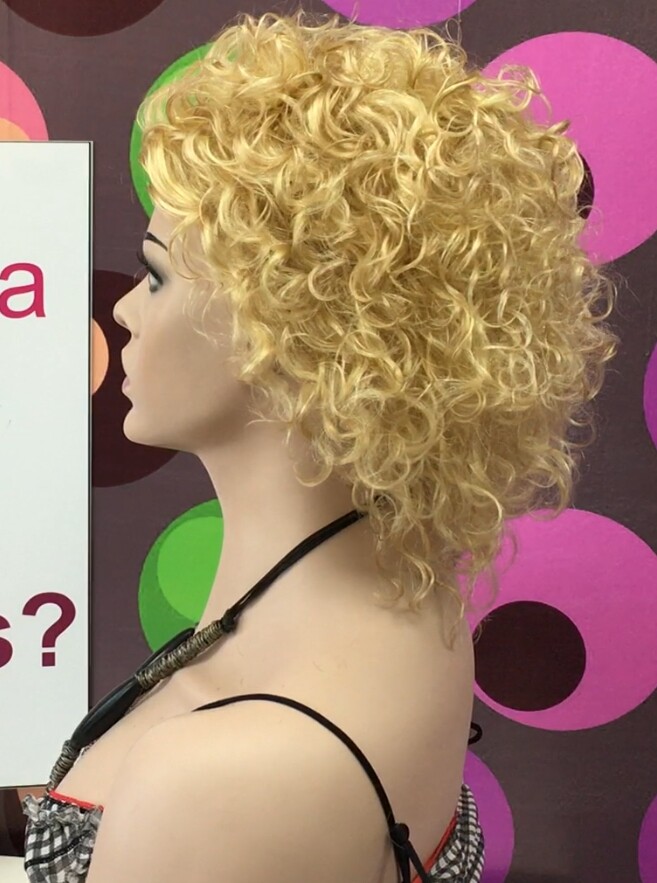 Peluca rizada natural DOLLY color 16h613