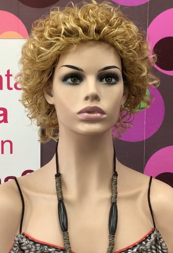 Peluca rizada natural DOLLY color 27h613