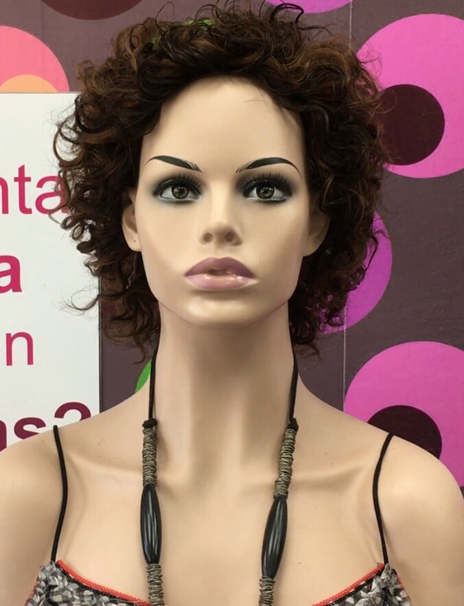 Peluca rizada natural DOLLY color 2h5
