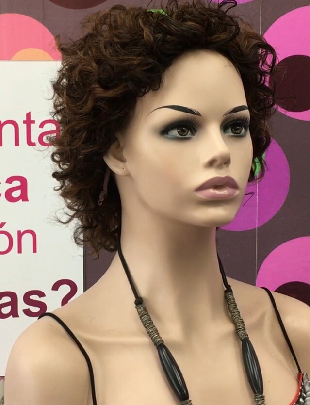 Peluca rizada natural DOLLY color 2h5