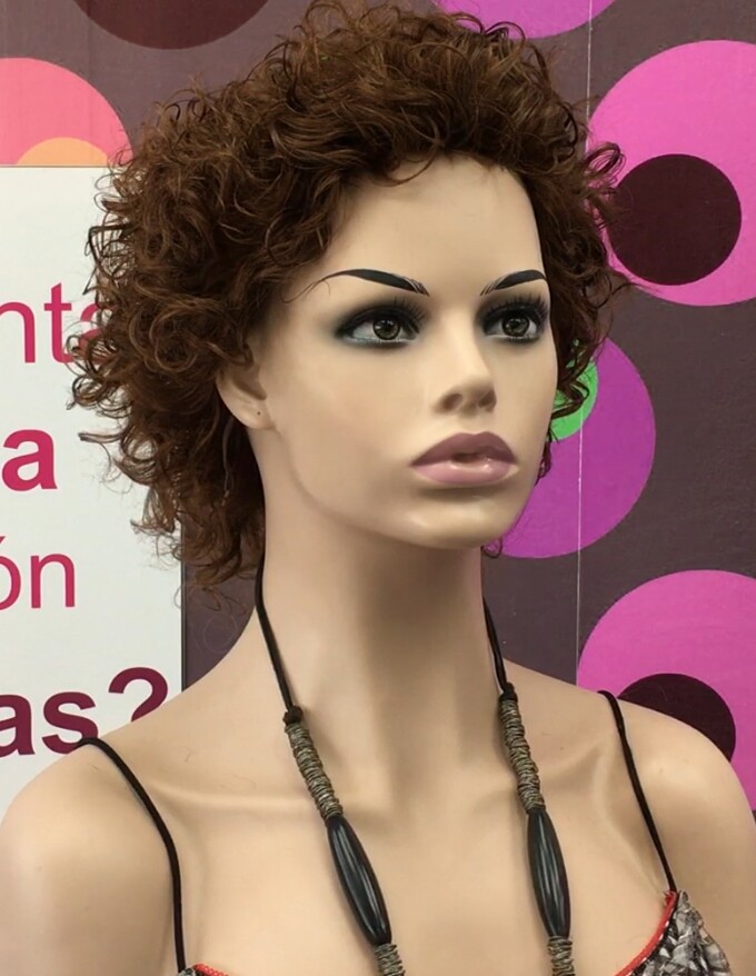 Peluca rizada natural DOLLY color 5