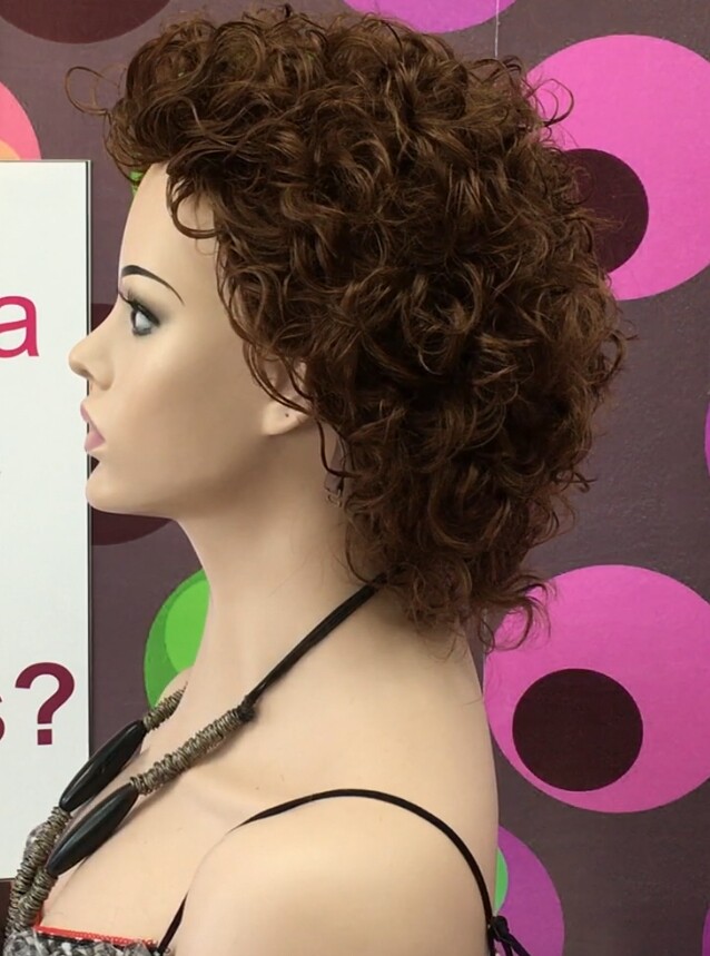 Peluca rizada natural DOLLY color 5