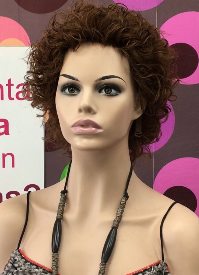 Peluca rizada natural DOLLY color 5