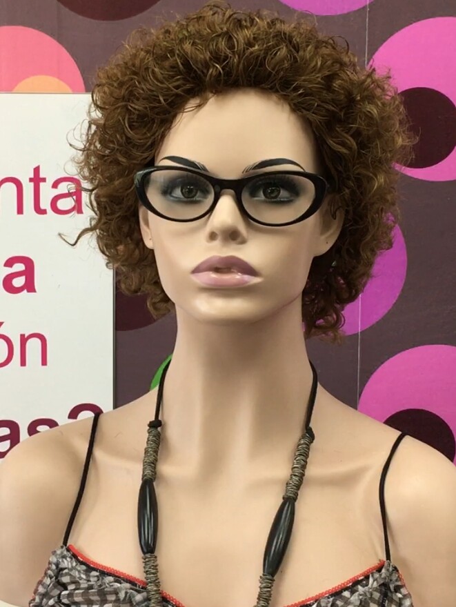Peluca rizada natural DOLLY color 6