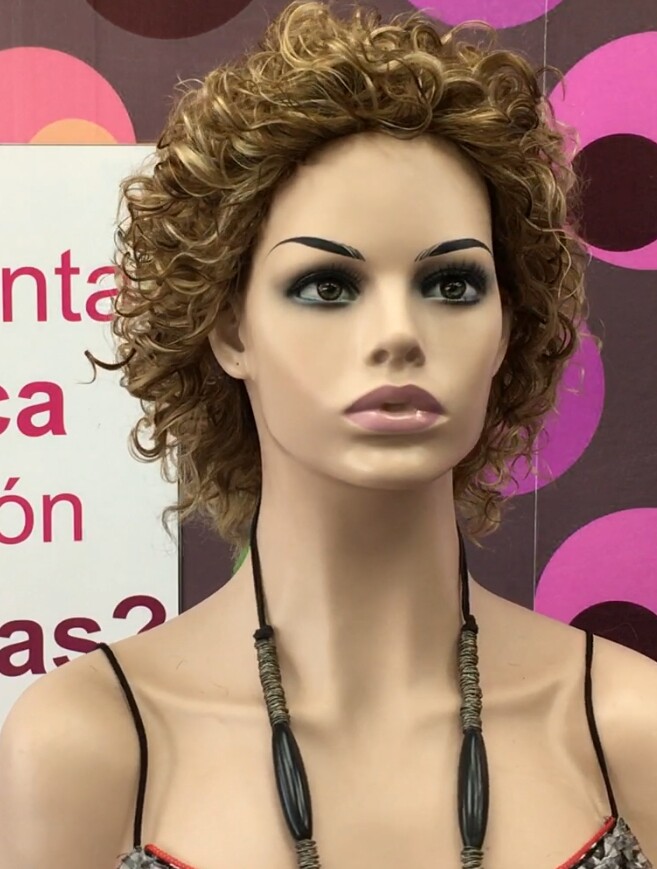 Peluca rizada natural DOLLY color 6h16