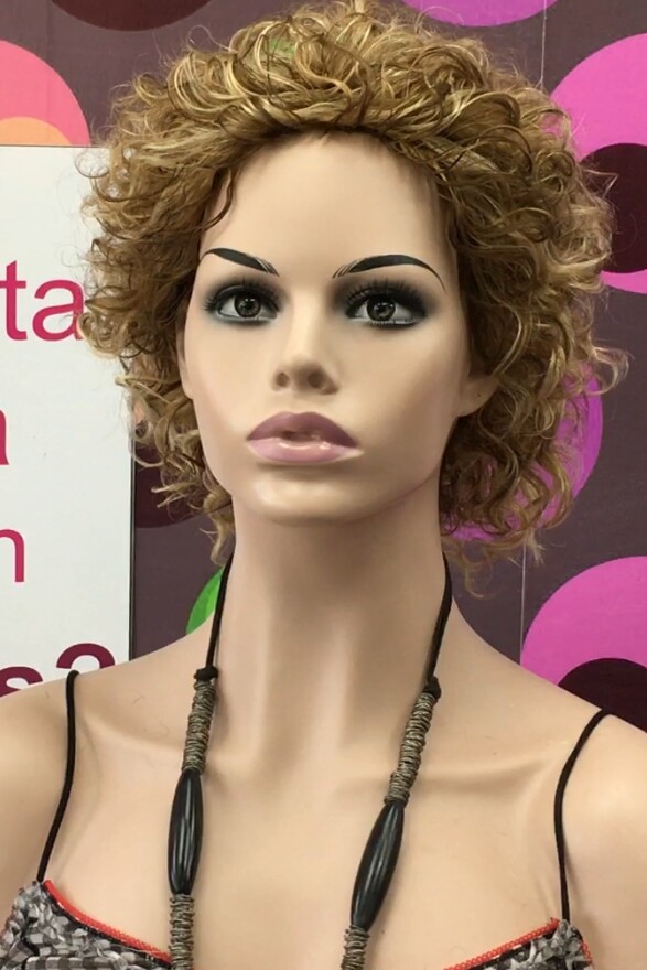 Peluca rizada natural DOLLY color 6h16h613h27