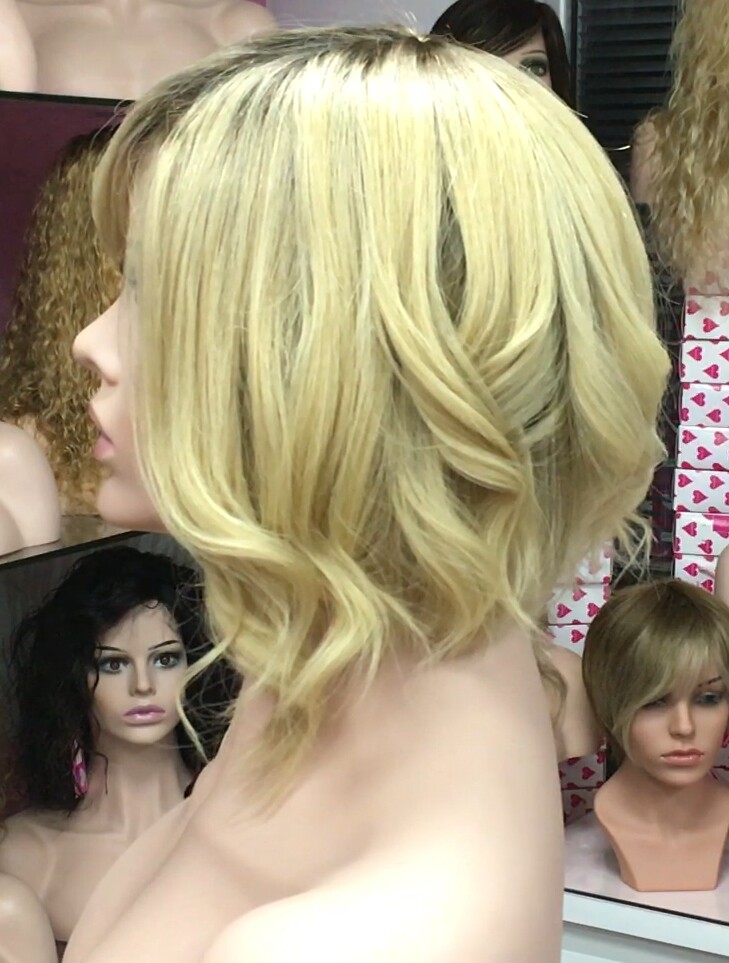 Peluca natural melania confeccin maquina