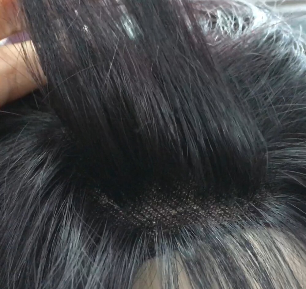 Peluca cabello natural Veronica FRONTAL de TUL color 4R4.22 tinte
