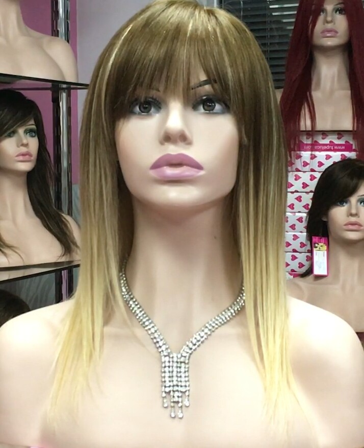 Peluca cabello natural Veronica RAYA TUL transparente color 8R18