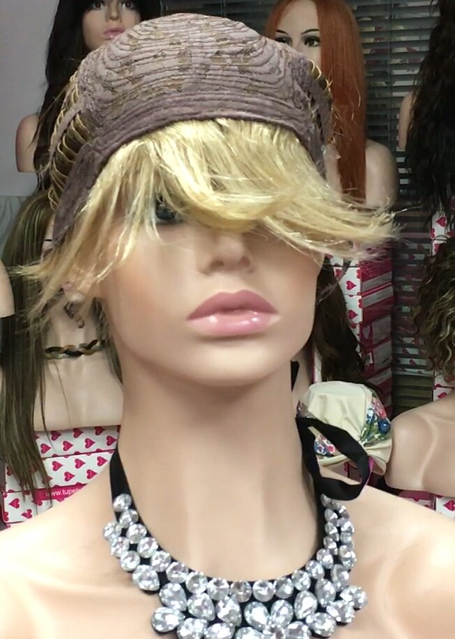 Peluca natural YANIS fleco largo color 16h613 confecc. maquina