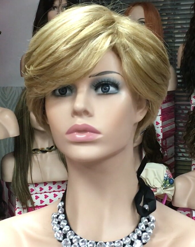 Peluca natural YANIS fleco largo color 16h613 confecc. maquina