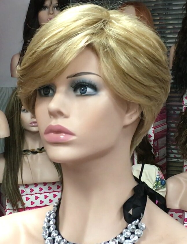 Peluca natural YANIS fleco largo color 16h613 confecc. maquina
