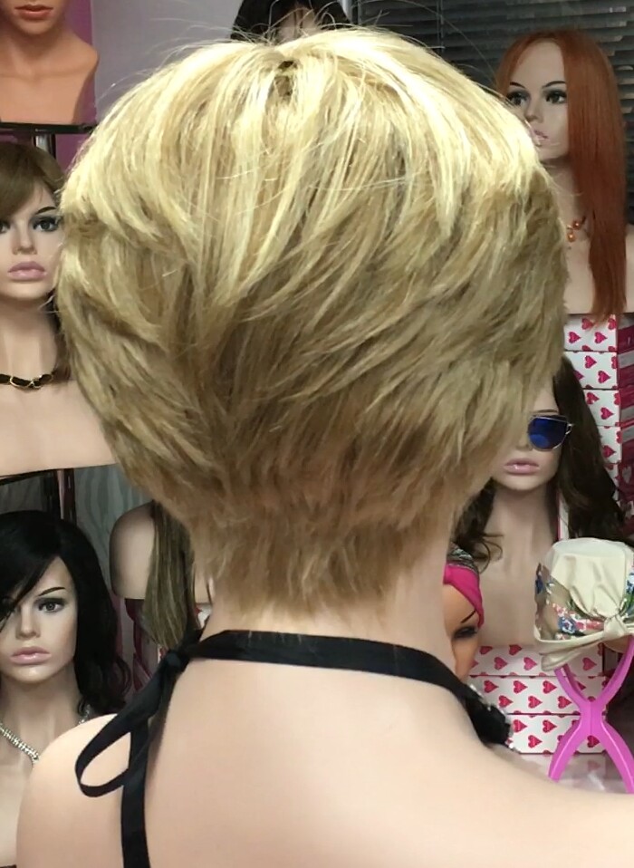 Peluca natural YANIS fleco largo color 16h613 confecc. maquina