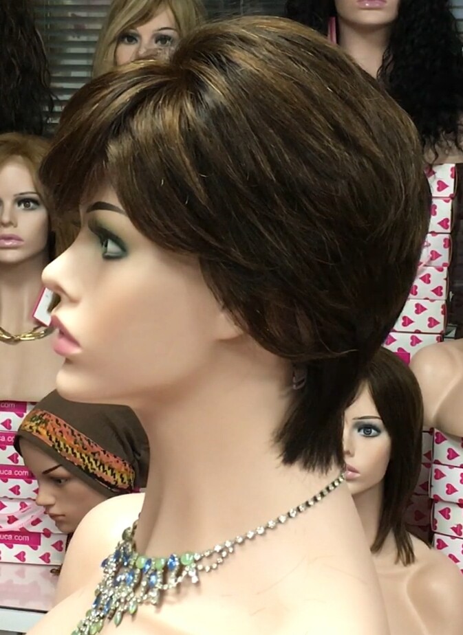Peluca natural YANIS 4H5 TOP TUL transparente efecto piel