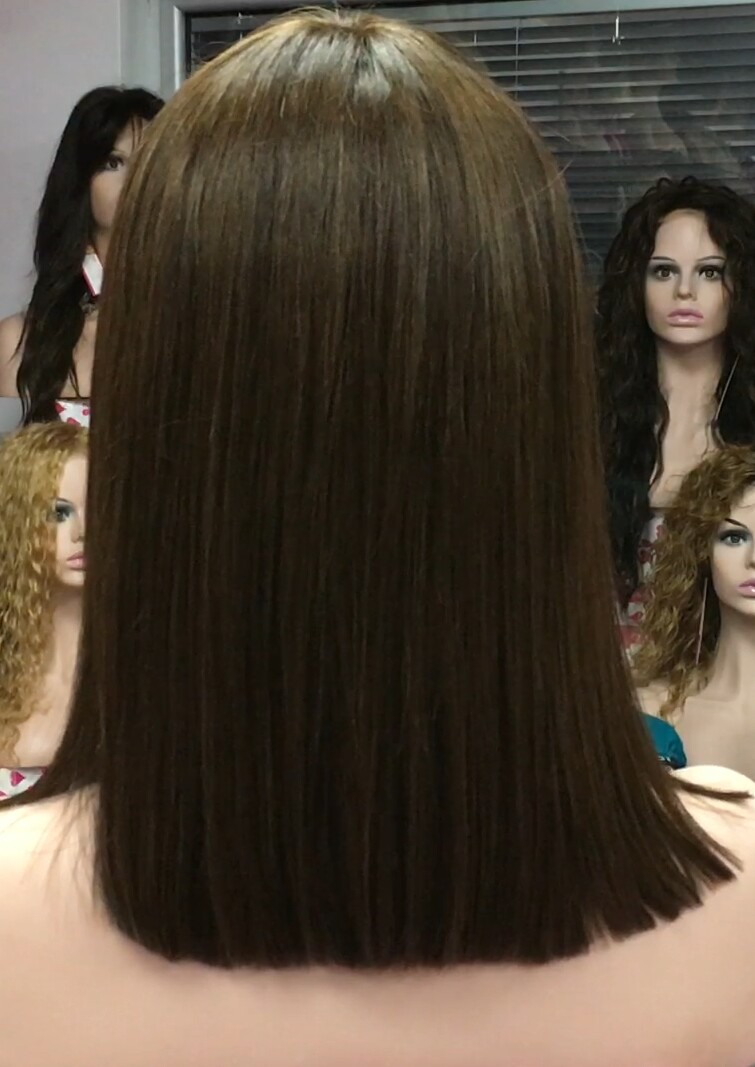 Peluca natural ZULHEMA color 5 conf.Maquina