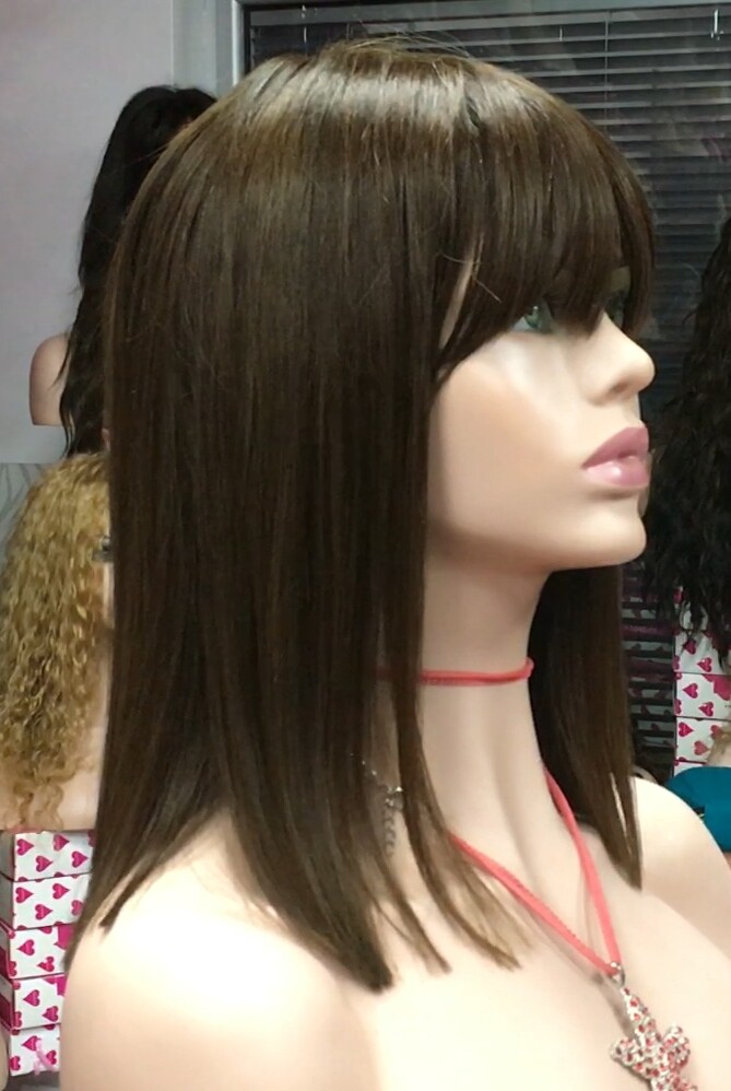 Peluca natural ZULHEMA color 5 conf.Maquina