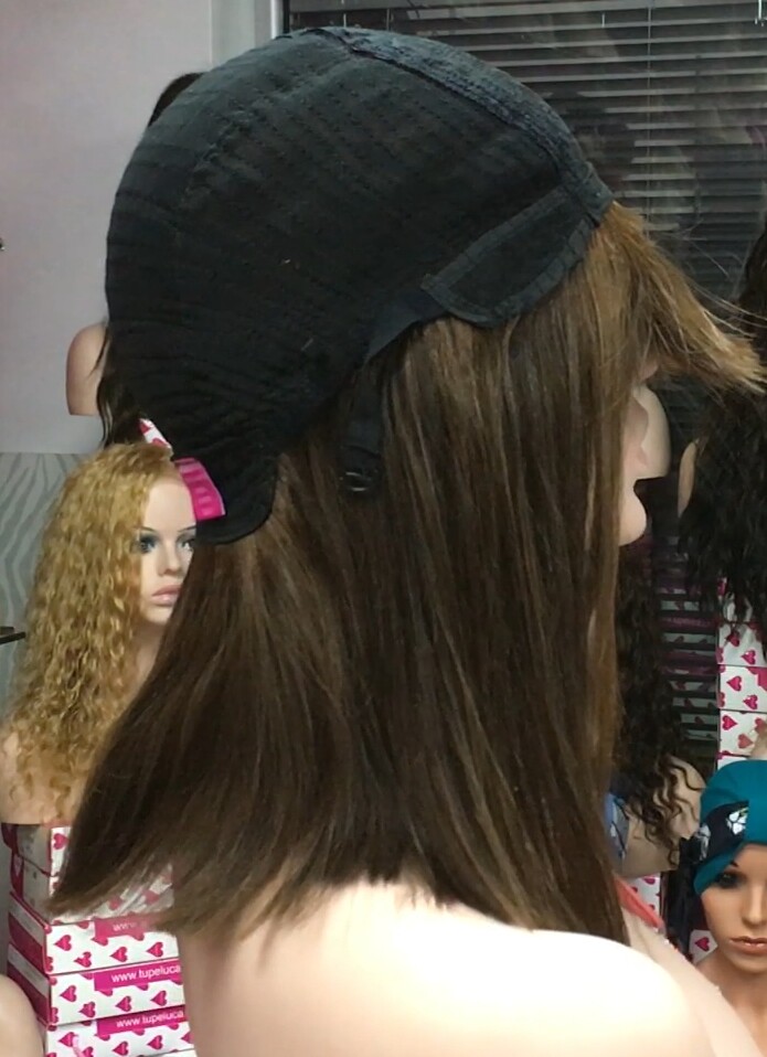 Peluca natural ZULHEMA color 5 conf.Maquina