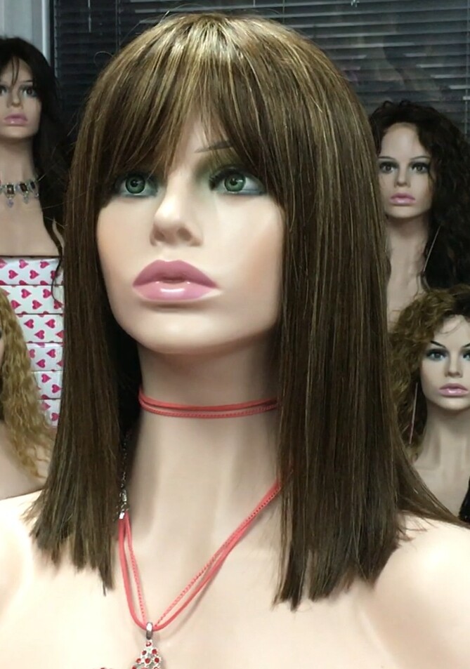 Peluca natural ZULHEMA color 5h16h5 conf.Maquina
