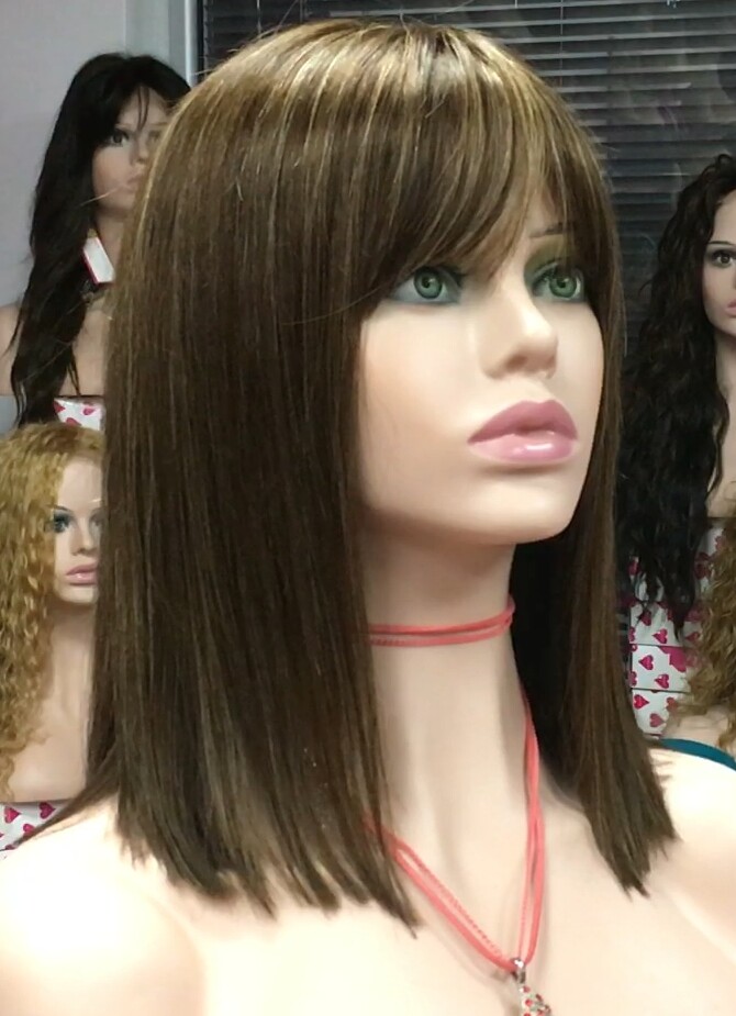 Peluca natural ZULHEMA color 5h16h5 conf.Maquina
