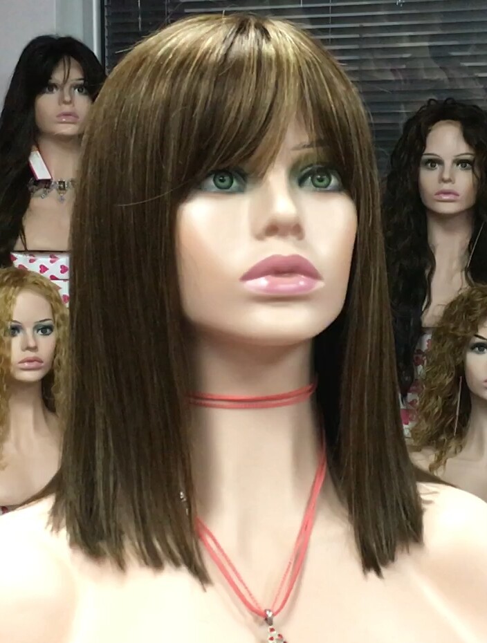 Peluca natural ZULHEMA color 5h16h5 conf.Maquina